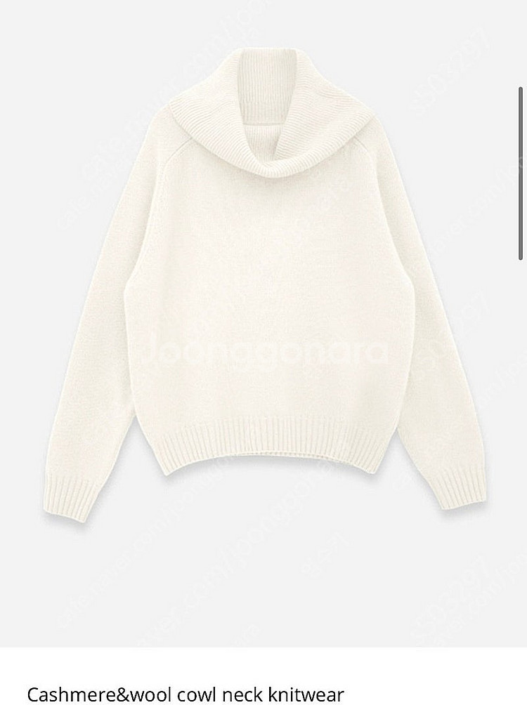 더로랑 카울넥 캐시미어 니트 아이보리--0